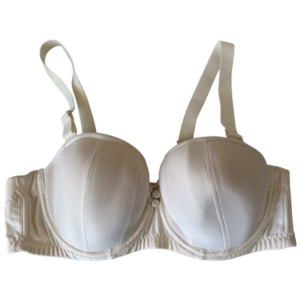 Curvy Kate Luxe Strapless Multiway Convertible Bra Pearl Ivory Cream Size 34D US